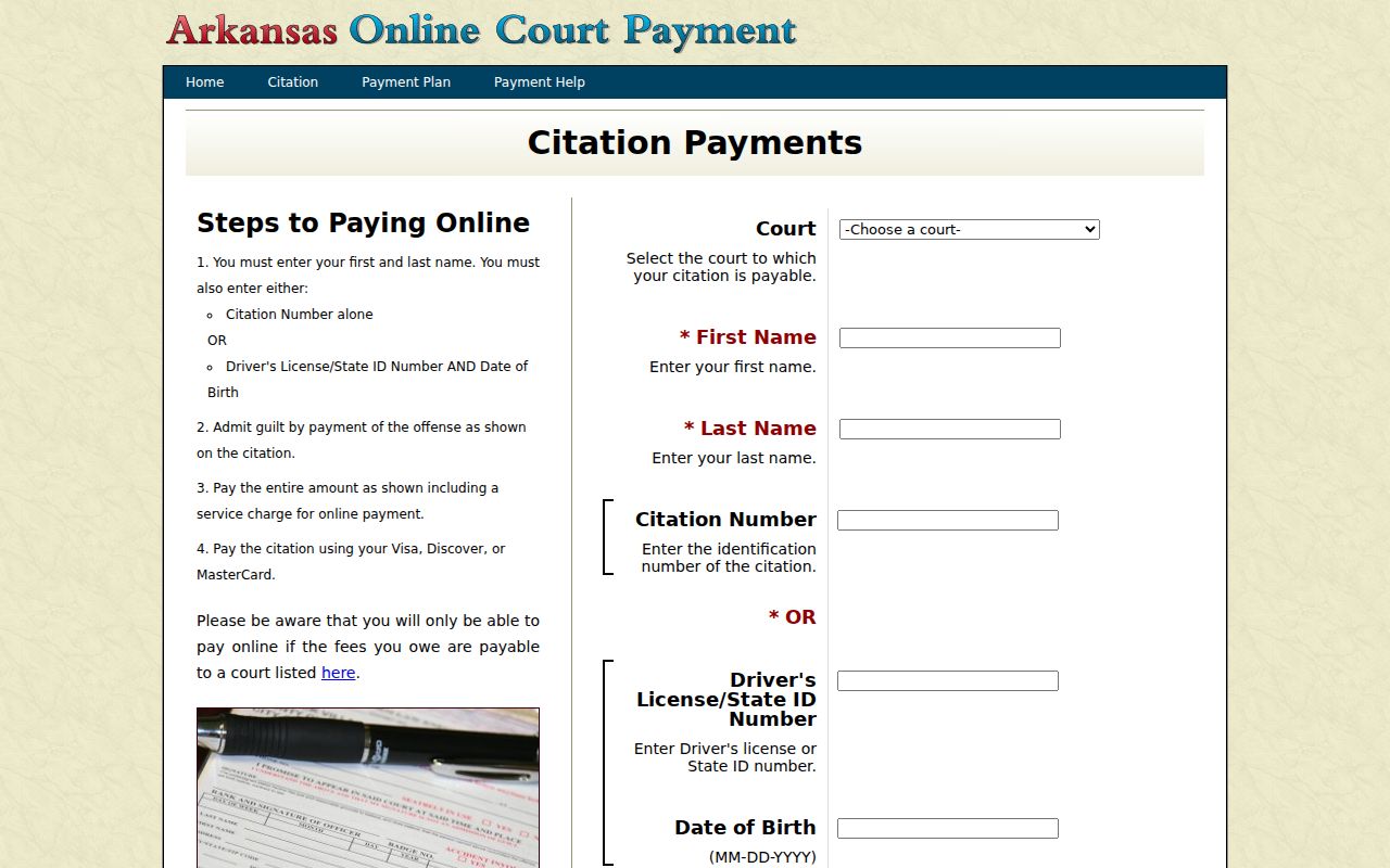 Newton County traffic warrant citation query fields